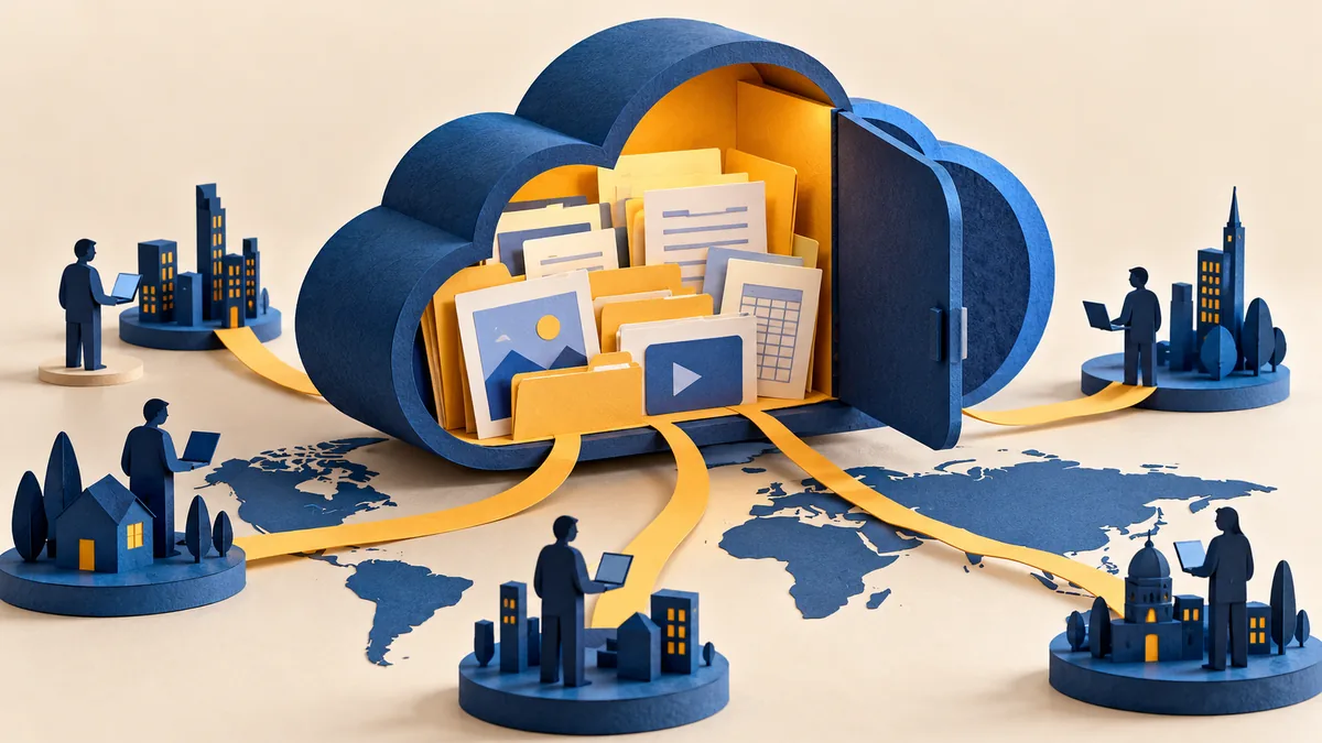 Editorial illustration for public Cloud Storage Exposure