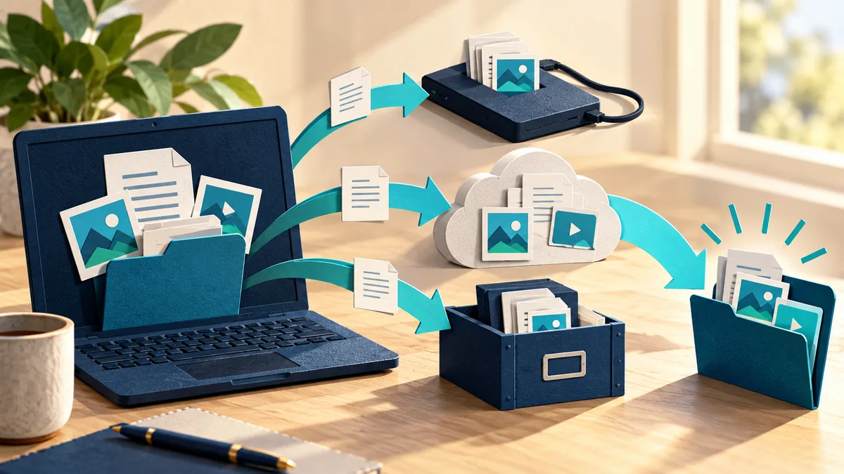 Editorial illustration for how to keep a copy of your files you can actually restore