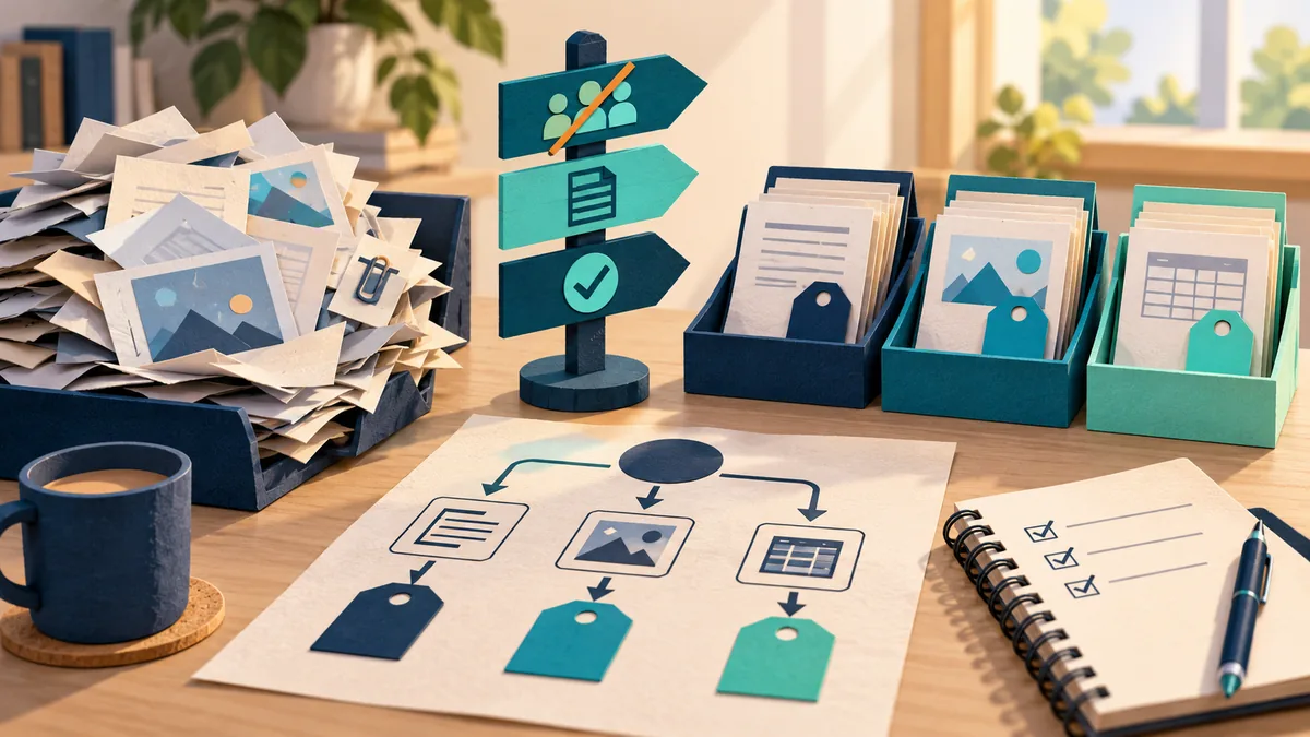 Editorial illustration for how to label data when you do not have a committee