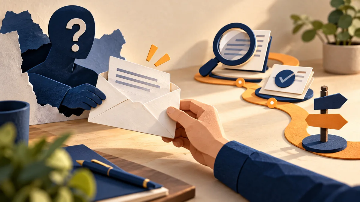 Editorial illustration for how to handle a security report from someone you do not know