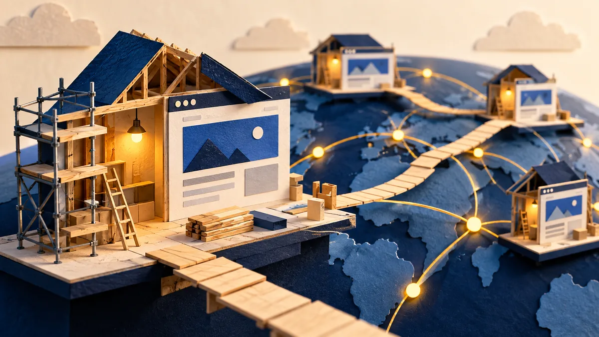 Editorial illustration for staging sites that are still open on the internet