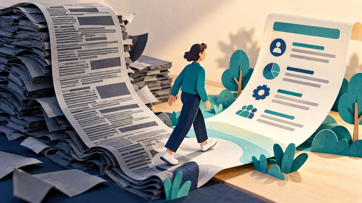 Editorial illustration for how to write a privacy notice people can finish reading
