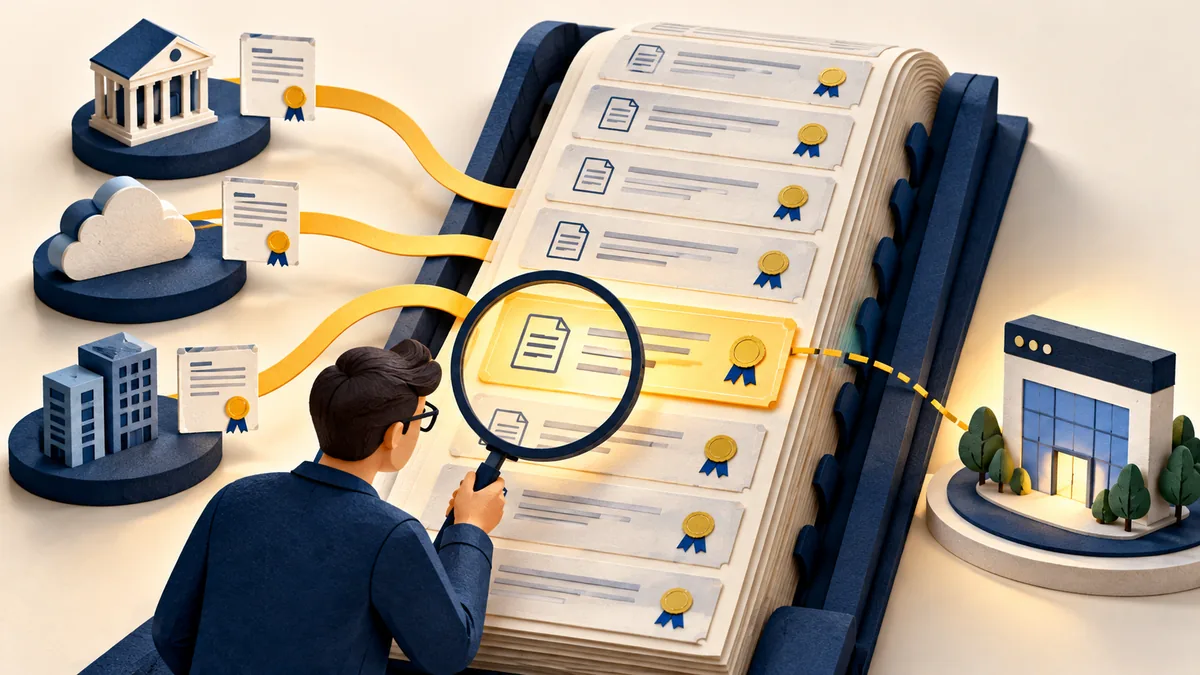 Editorial illustration for how to use certificate transparency logs
