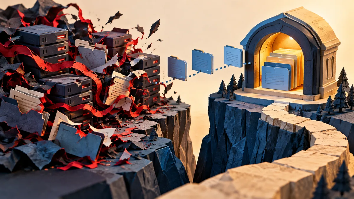 Editorial illustration for backups that ransomware cannot rewrite