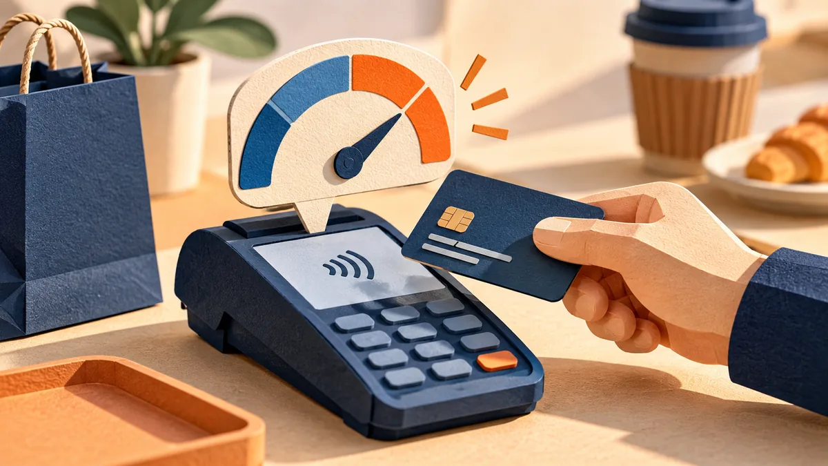 Editorial illustration for re-check a payment limit at the moment you pay